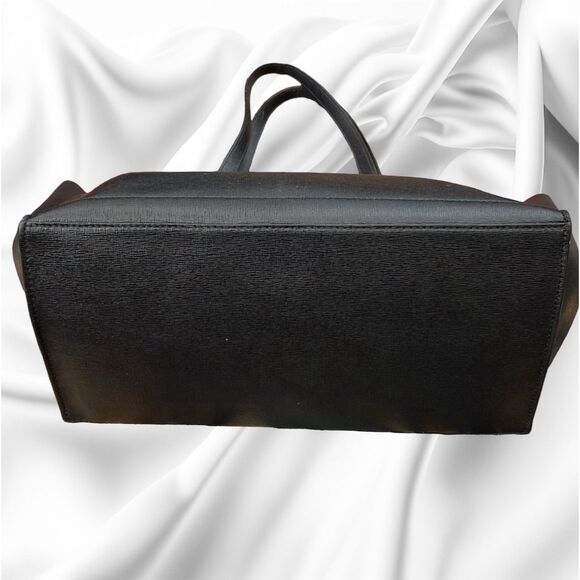 Furla Sally Black Leather Tote Bag with Double Handles - Picture 3 of 9